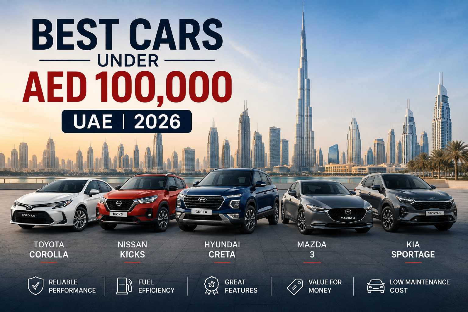Best Cars Under AED 100,000 in UAE in 2026: Top Picks Worth Your Money